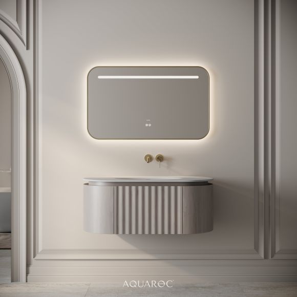 Belgravia Vanity Unit & Stone Basin 1000mm Sabbia Grigio Oak